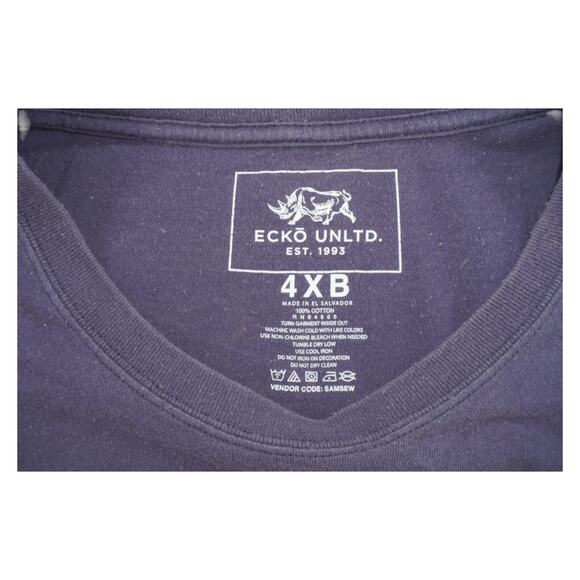 Ecko Unltd. Purple Graphic Logo T-Shirt 4XB Men’s Oversized Streetwear Tee - Picture 2 of 4